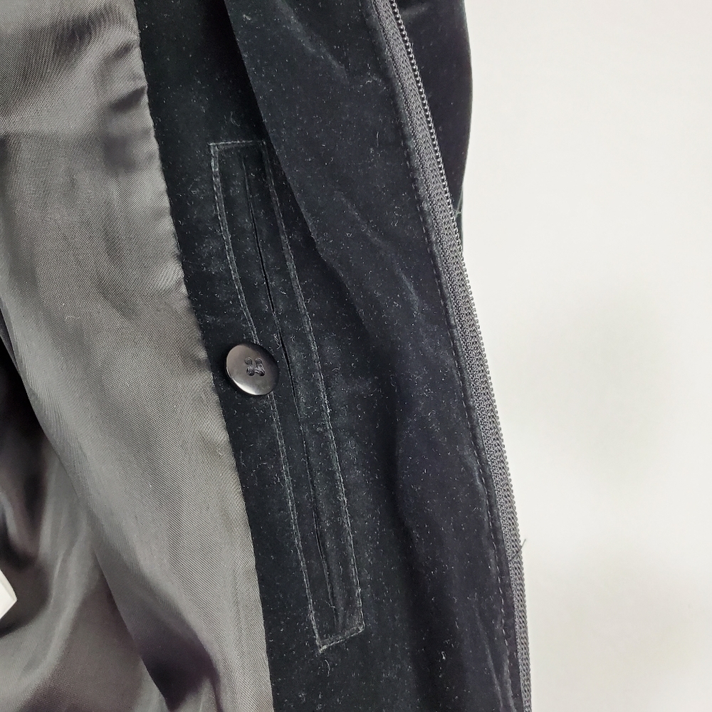 Gallery faux suede/fur collar zip up coat … - Picture 8 of 8